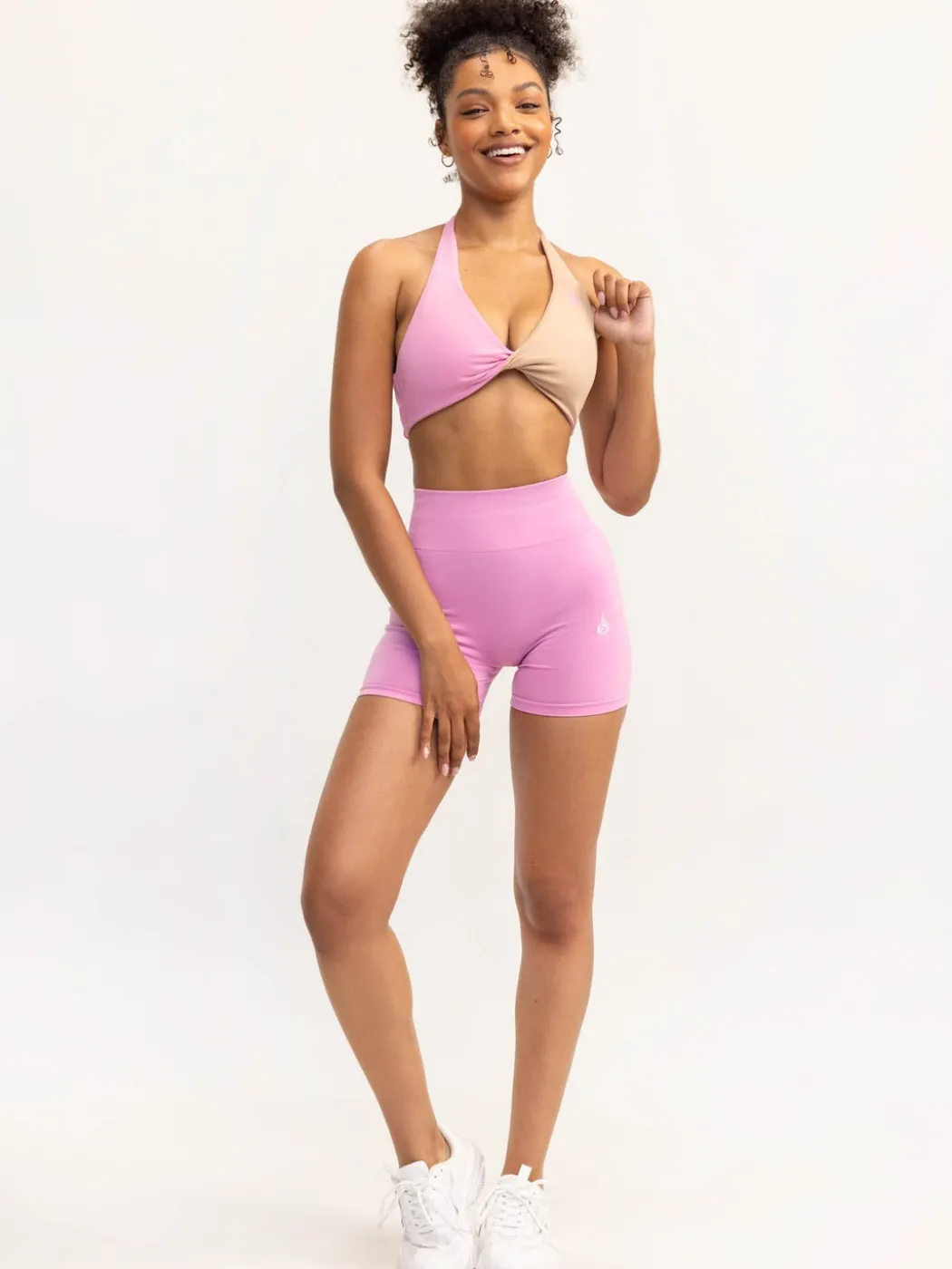 Duo Halter Twist Sports Bra