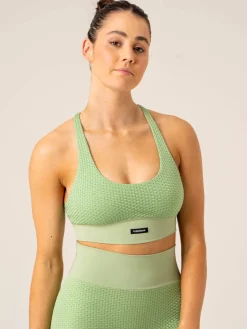 Honeycomb Seamless Sports Bra