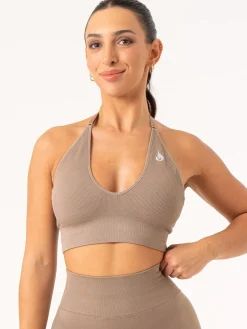 Lift Rib Seamless Halter Sports Bra