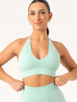 Lift Rib Seamless Halter Sports Bra