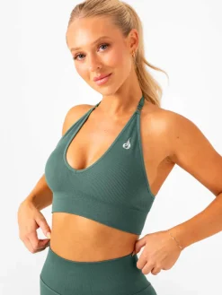 Lift Rib Seamless Halter Sports Bra