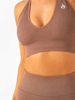 Lift Rib Seamless Halter Sports Bra