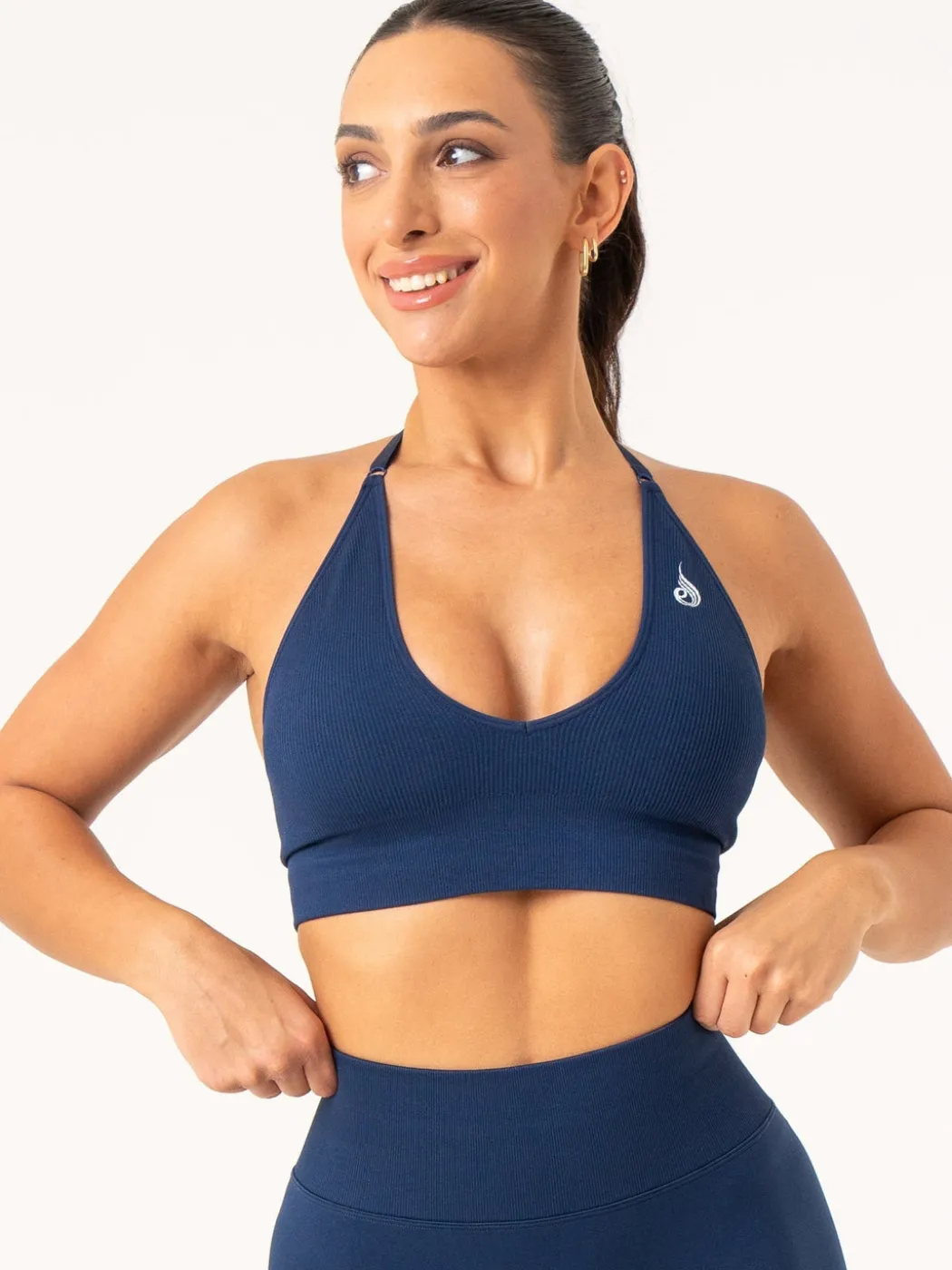 Lift Rib Seamless Halter Sports Bra