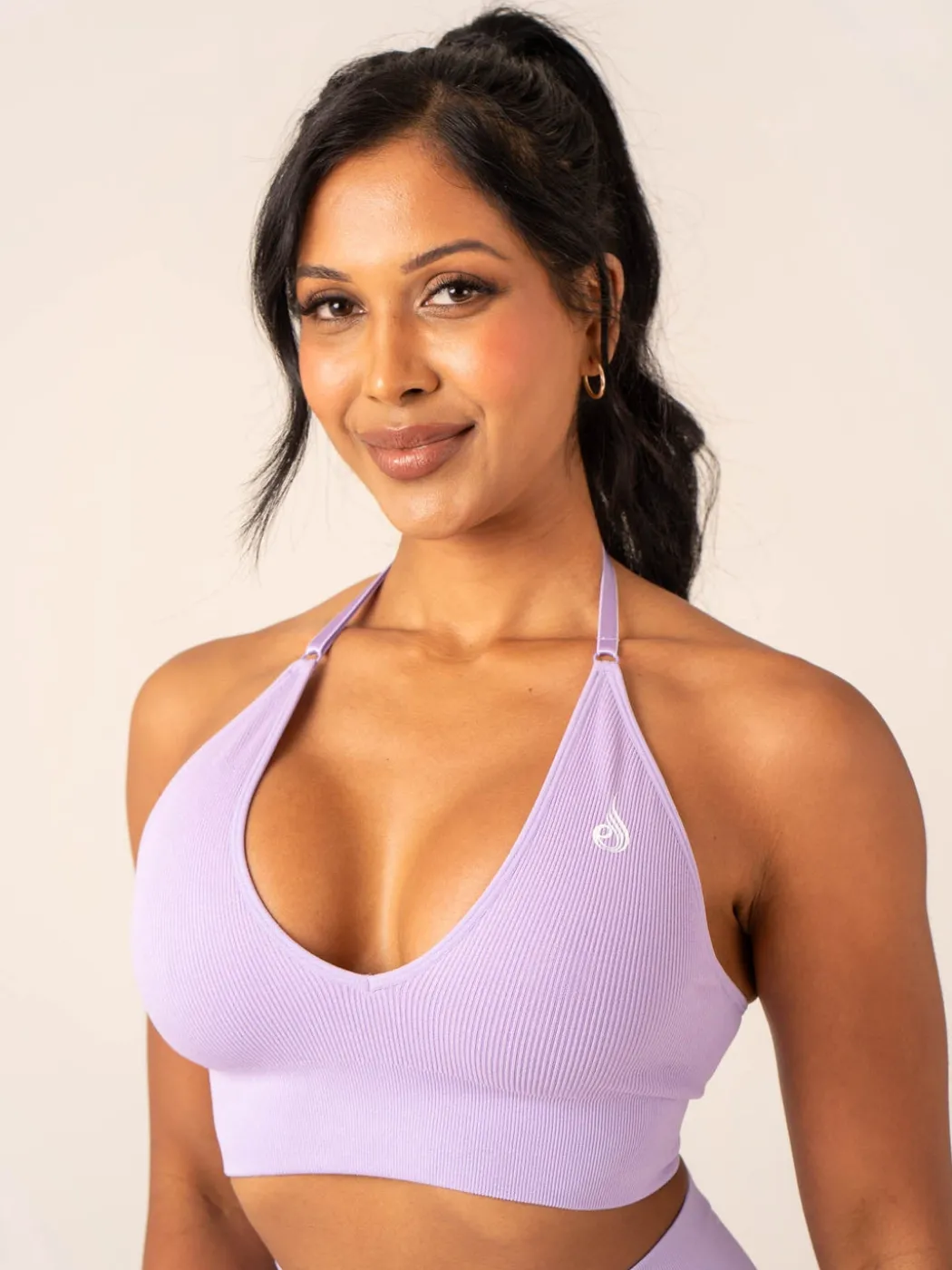 Lift Rib Seamless Halter Sports Bra