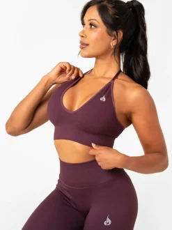 Lift Rib Seamless Halter Sports Bra