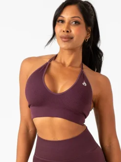 Lift Rib Seamless Halter Sports Bra