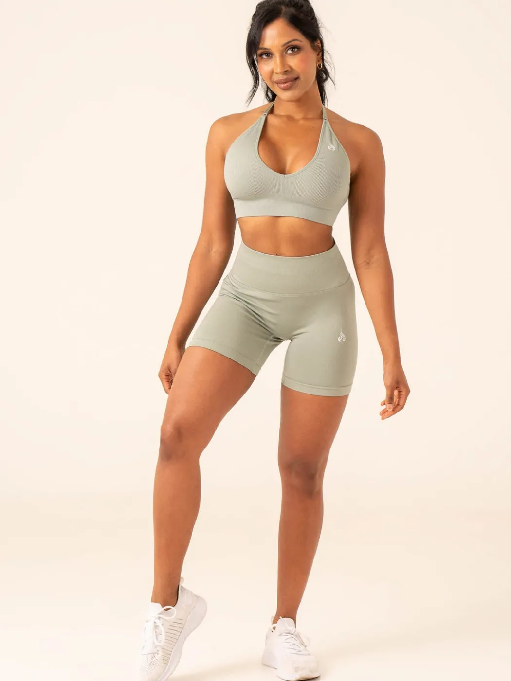 Lift Rib Seamless Halter Sports Bra