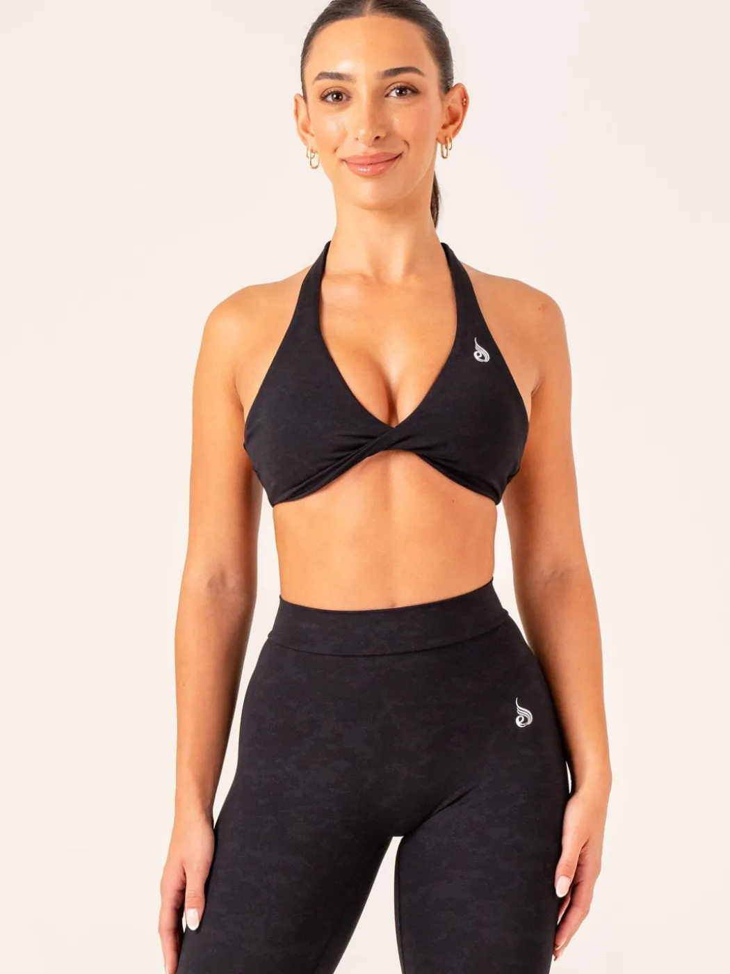 NKD Stonewash Halter Sports Bra