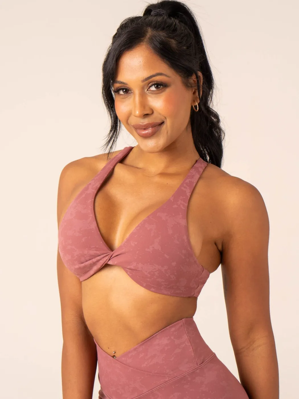 NKD Stonewash Twist Sports Bra