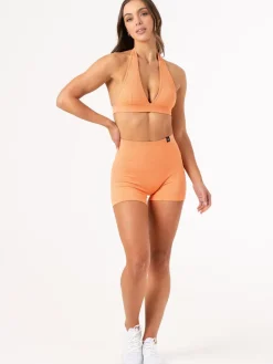 Rib Seamless Halter Sports Bra