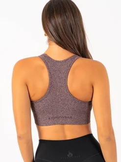 Rib Seamless Sports Bra