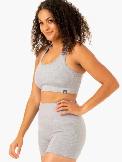 Rib Seamless Sports Bra