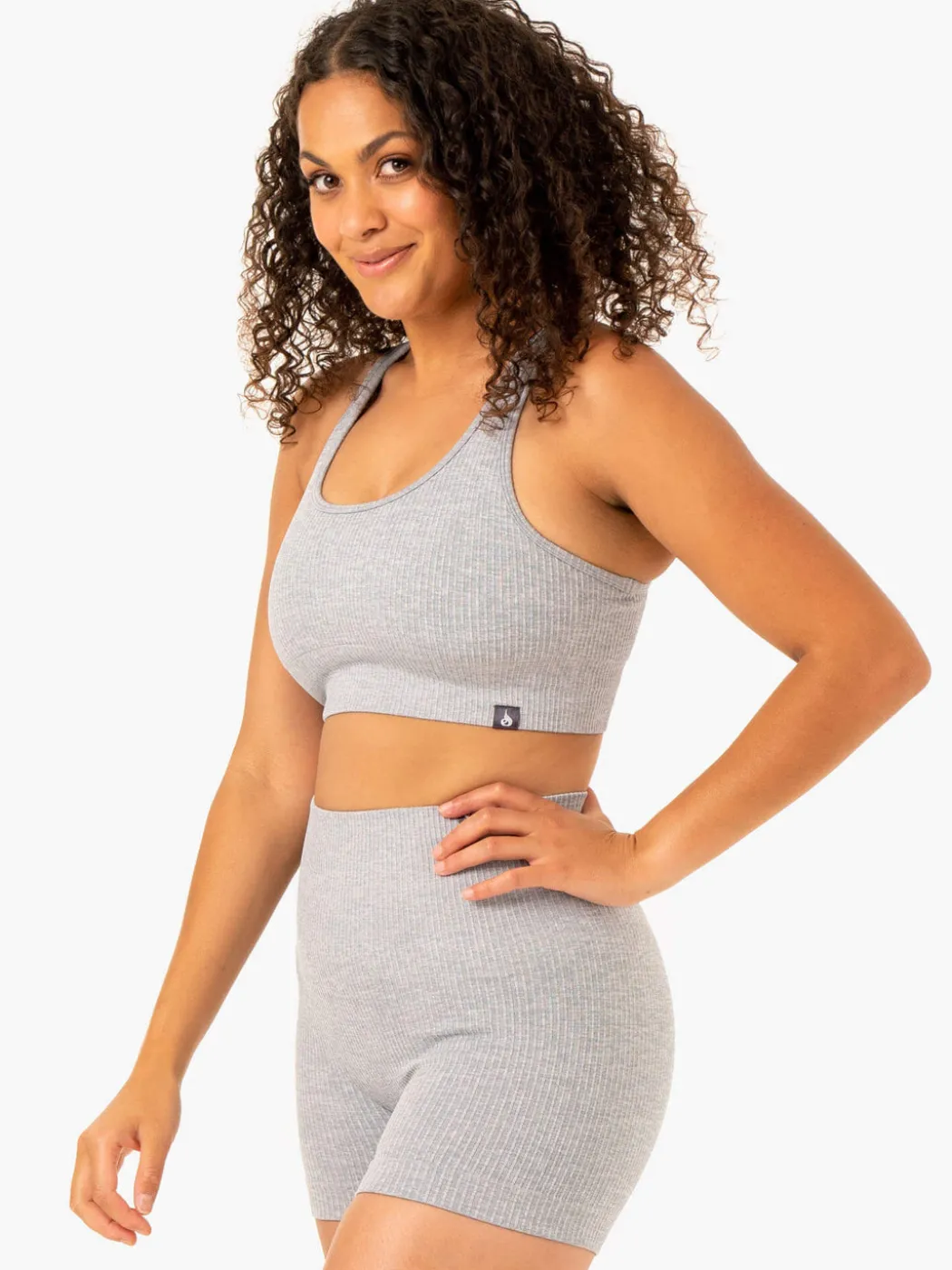 Rib Seamless Sports Bra