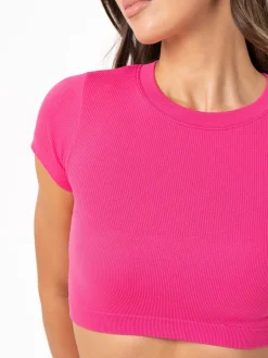 Rib Seamless T-Shirt