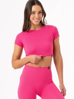 Rib Seamless T-Shirt