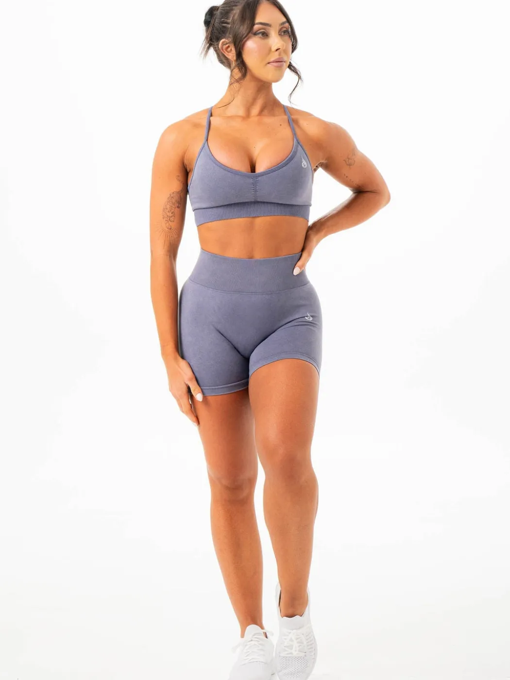 Stonewash Scrunch Seamless Shorts