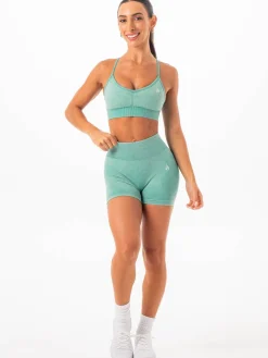 Stonewash Scrunch Seamless Shorts