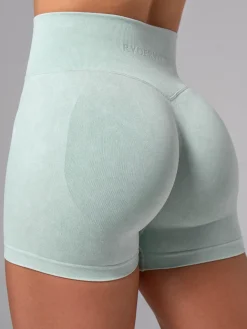 Stonewash Seamless Invisible Scrunch Shorts