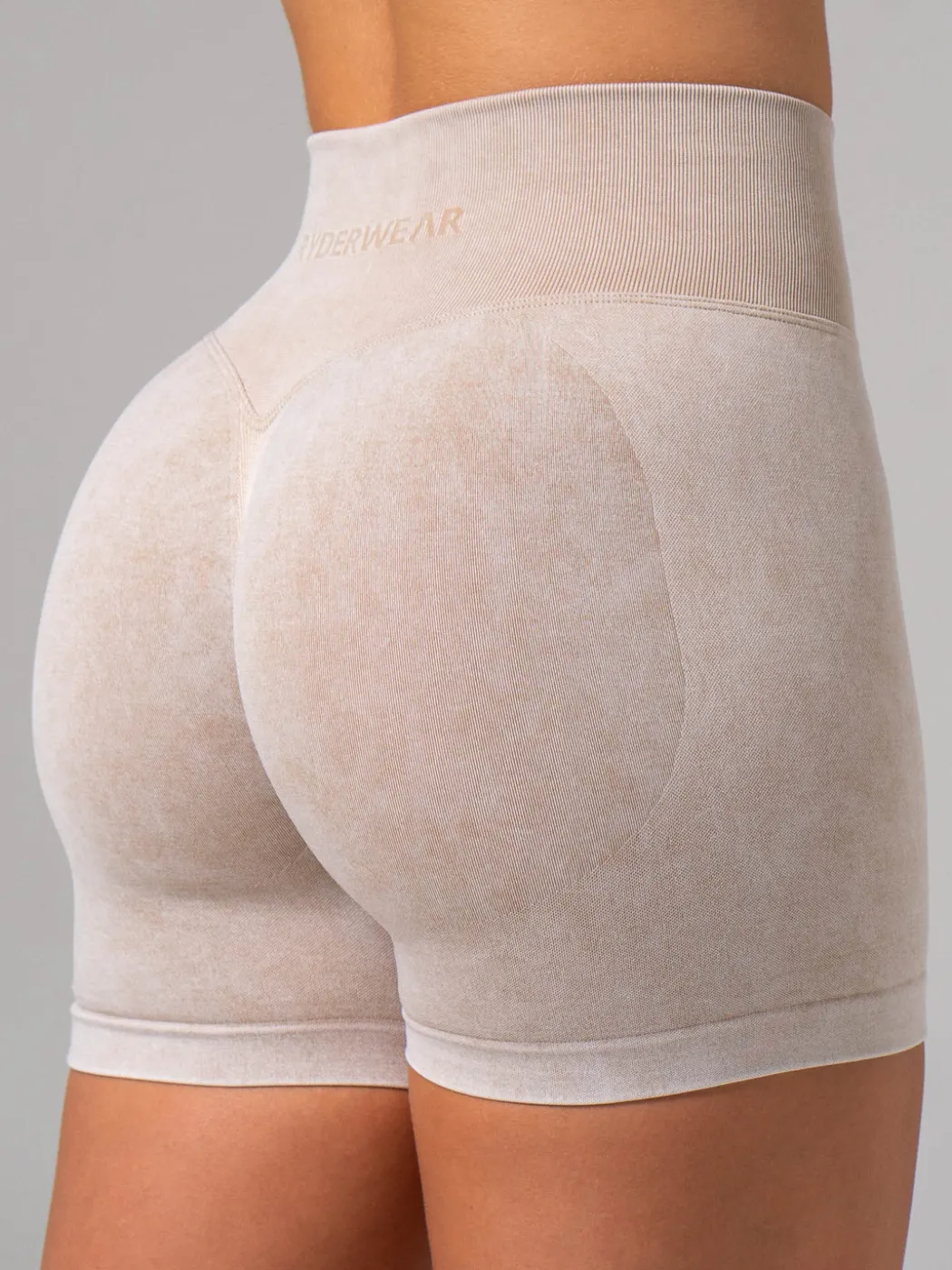 Stonewash Seamless Invisible Scrunch Shorts