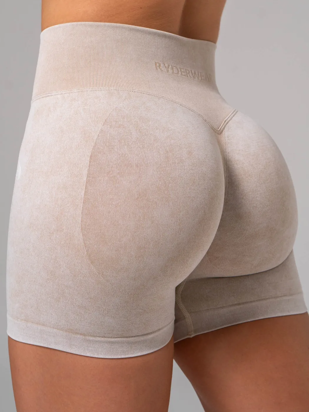 Stonewash Seamless Invisible Scrunch Shorts