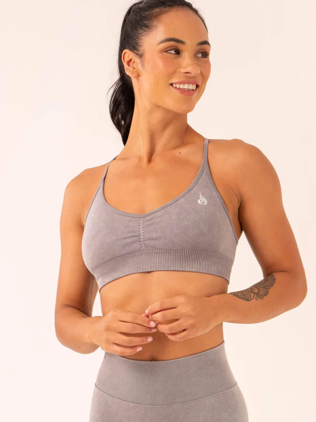 Stonewash Seamless Sports Bra