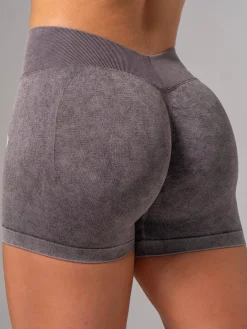 Stonewash Seamless V Back Shorts