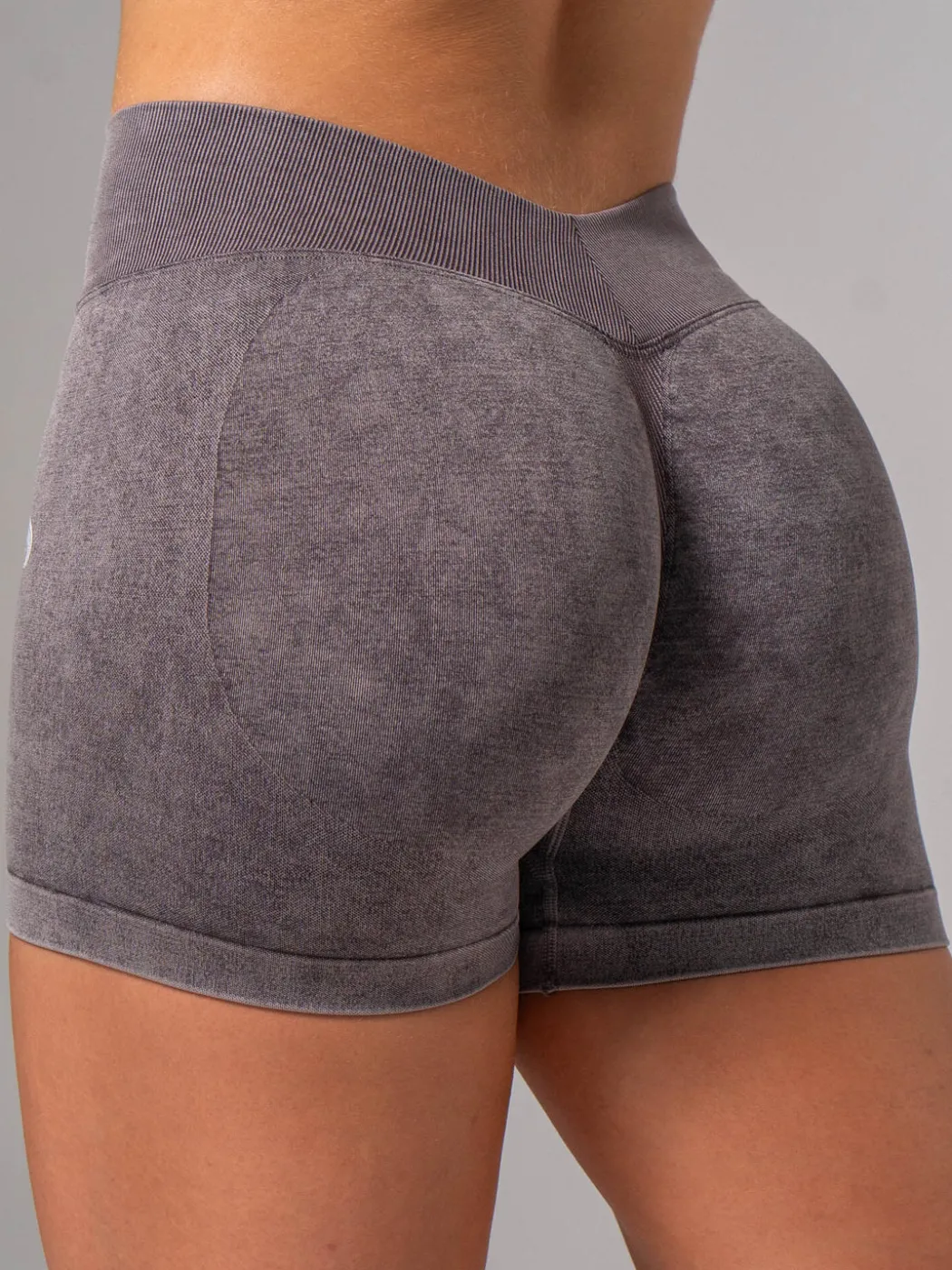 Stonewash Seamless V Back Shorts