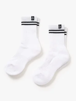 Stripe Crew Socks 2 Pack